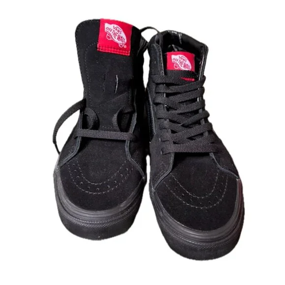 NWOB vans | Sk8-Hi Skate Shoe - Black Monochrome | Unisex W 7.5/M 6 - Picture 6 of 11
